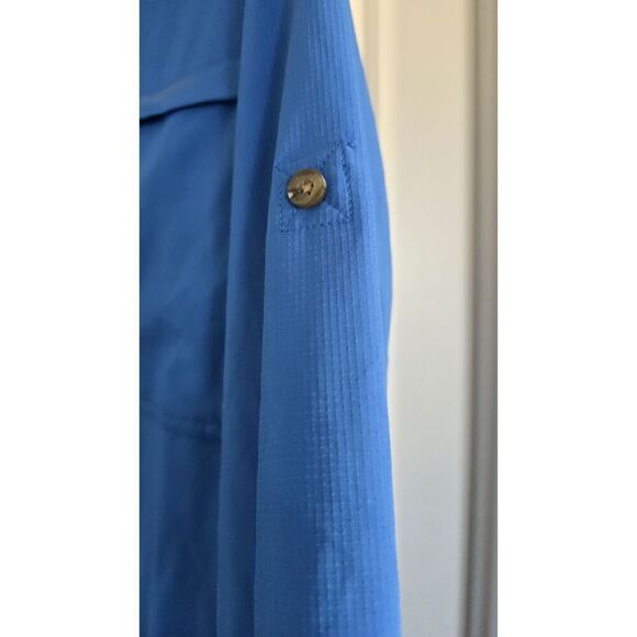 G H Bass & Co Button Up Vented Fishing Shirt Men’s Large Long Sleeve Boating - Picture 6 of 11